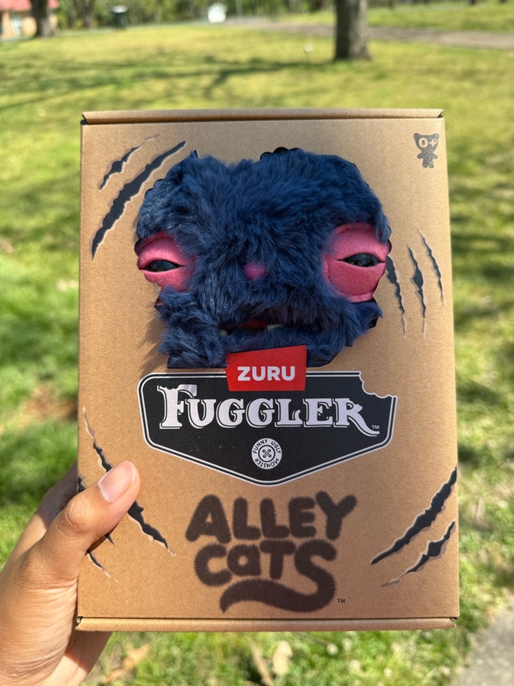 *RARE* Zuru Fuggler Alley Cats Cheeze Blue 9 Inch Plush Toy NIB